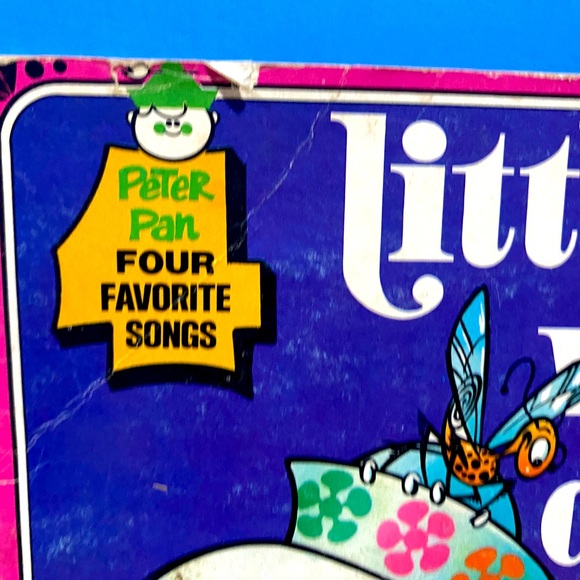 PETER PAN RECORD VINTAGE THE LITTLE WHITE DUCK VINYL 7” RECORD 4 FAVORITE SONGS - Picture 5 of 14